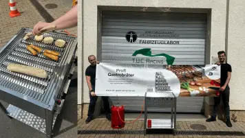 Racing Events mit einem 3er Bräter mit mobilen Standfüßen von JUERGEN DROSS PROFESSIONAL SERVICES GmbH