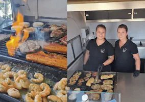 Sarah und Gina von Sisters Grill am Gastrobräter