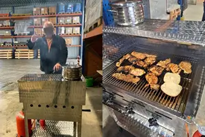 Mittelständisches Unternehmen BPA GmbH nutzt DROSS (KF) Gasbräter 3-flammig als „Firmengrill“ in der Mittagspause