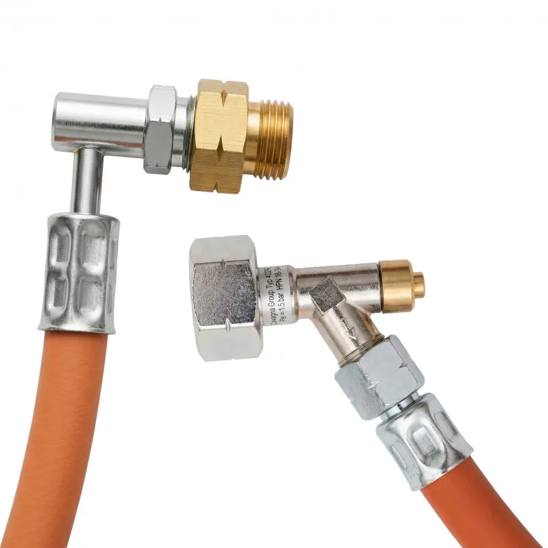 Gasschlauch winterfest mit Schlauchbruchsicherung – 2 m Verlängerung für externe Gasflasche bei Wohnmobil & Wohnwagen