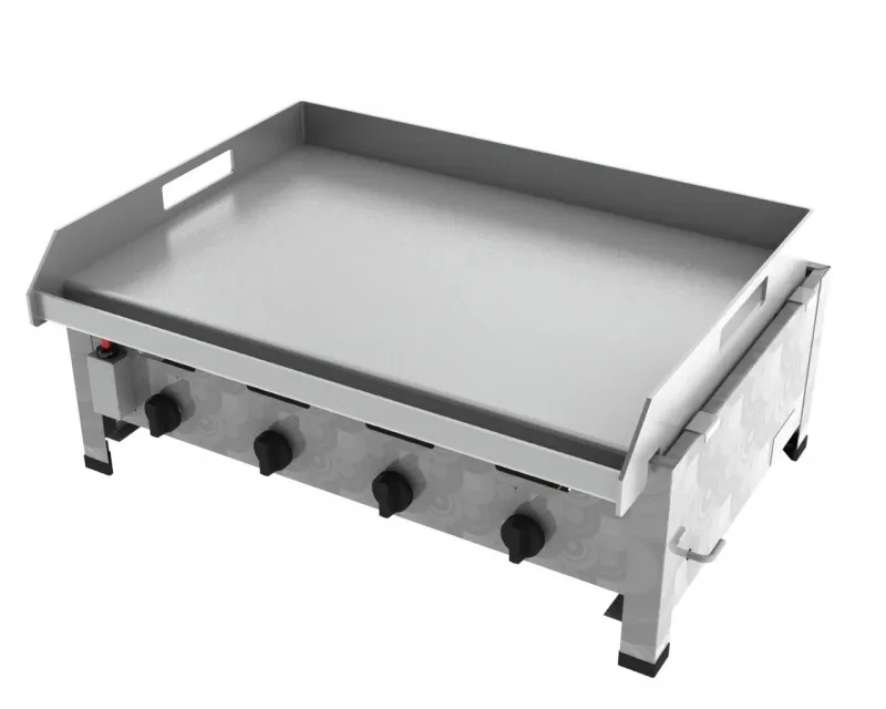 Gasbräter 4-flammig 14,7 kW mit Griddleplatte
