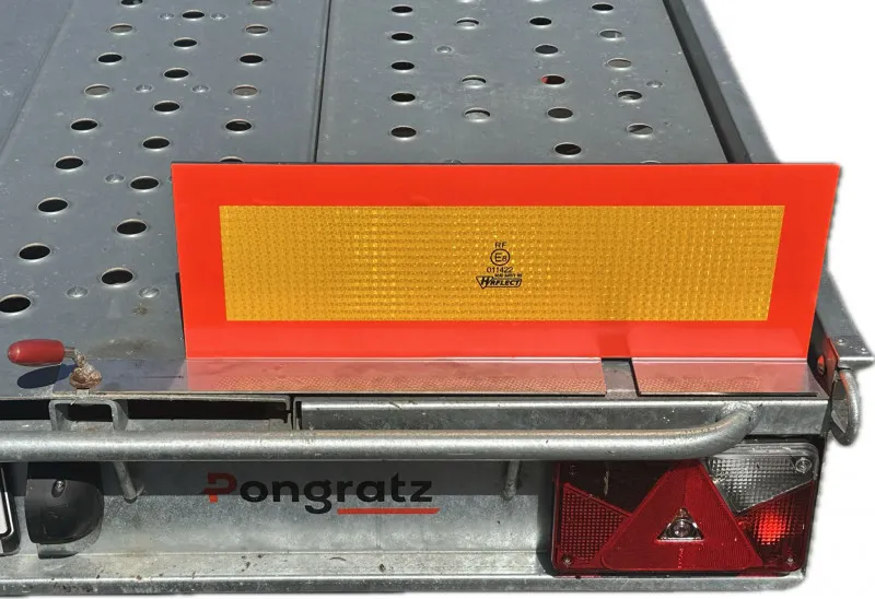 Edelstahl Halter für Heckmarkierung nach ECE 70