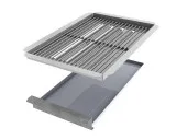 Nachrüstset 3-teilig V2A Rost +Flammabdeckung +Fettwanne