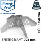 ChattenGlut Designer Weihnachtsbaumständer Edelstahl