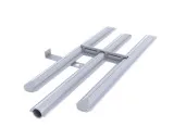 Edelstahl-Brennerrohr (Links) ohne Übersprung