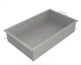 Stahlpfanne Sondergröße 150mm