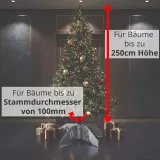 ChattenGlut Designer Weihnachtsbaumständer Edelstahl