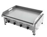 Gasbräter 4-flammig 14,7 kW mit Griddleplatte