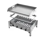 Gasbräter 4-flammig 14,7 kW mit Griddleplatte