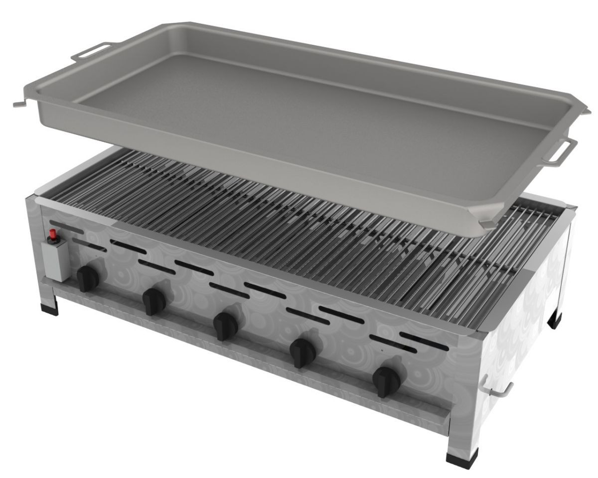 KONFIGURATOR: Gastrobräter 5-flammig Tischgerät - Bild 4 von 19