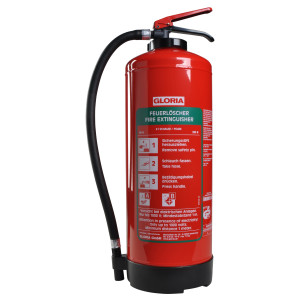 GLORIA SE+9EASY Bio-Schaum-Feuerlöscher mit Wandhalter GLORIA SE+9EASY Bio-Schaum-Feuerlöscher mit Wandhalter